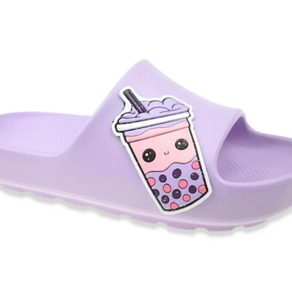 Purple Slide Sandals